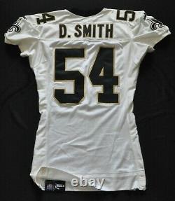 DARRIN SMITH #54 NEW ORLEANS SAINTS PUMA 2000 GAME CUT ISSUED TEAM JERSEY sz46+8