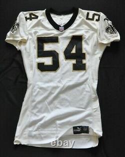 DARRIN SMITH #54 NEW ORLEANS SAINTS PUMA 2000 GAME CUT ISSUED TEAM JERSEY sz46+8