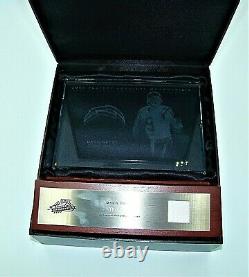 DREW BREES 2003 Playoff Absolute Memorabilia GU Jersey Etched Glass Plaque /150
