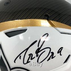 DREW BREES Autographed Saints Hydro Dipped Riddell Speed Flex Helmet STEINER