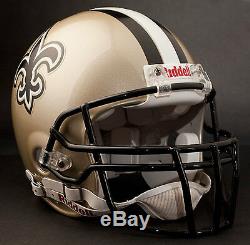 DREW BREES Edition NEW ORLEANS SAINTS Riddell AUTHENTIC Football Helmet NFL