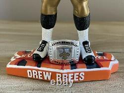 DREW BREES New Orleans Saints SUPER BOWL XLIV Champions Ring Base Bobblehead NIB