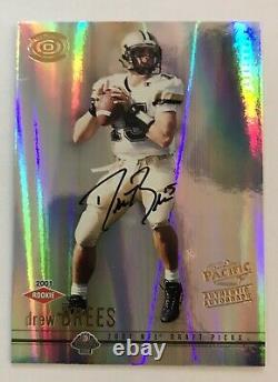 DREW BREES RC 2001 Pacific Dynagon #102 ROOKIE AUTOGRAPH #049/199 Auto SAINTS