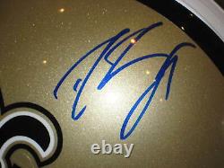 DREW BREES Signed Full-Size New Orleans SAINTS Helmet with Beckett COA