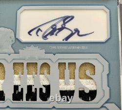 DREW BREES TRUE 1/1 white whale 3-color GAME USED autograph 2011 Topps