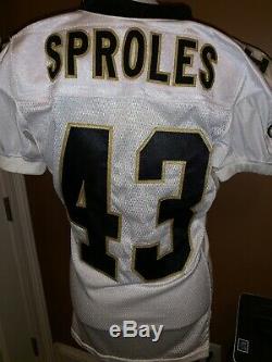 Darren Sproles New Orleans Saints Game Issued Used Jersey