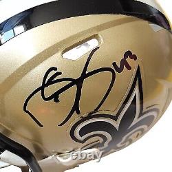 Darren Sproles New Orleans Saints Signed Mini Helmet Beckett QR Code COA Proof