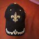 Deadstock Nfl New Orleans Saints Black & Gold Embroidered Hook & Loop Dad Hat