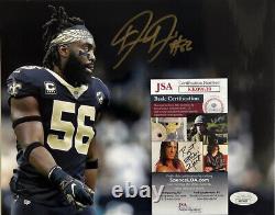 Demario Davis New Orleans Saints Rare Hand Signed Autographed 8x10 Photo JSA COA