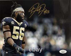 Demario Davis New Orleans Saints Rare Hand Signed Autographed 8x10 Photo JSA COA