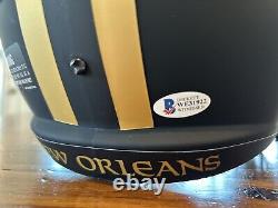 Deonte Harris Autographed Eclipse Full Size Helmet New Orleans Saints COA