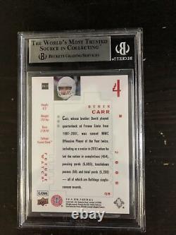 Derek Carr 2014 Sp Authentic Gold 49/99 New Orleans Saints Fresno State Rc Bgs 9