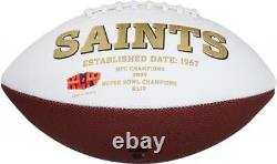 Derek Carr New Orleans Saints Autographed White Panel Football