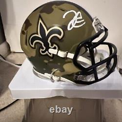 Derek Carr Signed New Orleans Saints Camo Speed Mini Helmet Beckett Coa Camo