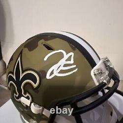 Derek Carr Signed New Orleans Saints Camo Speed Mini Helmet Beckett Coa Camo