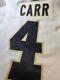 Derrick Carr Custom Sewn Saints Nike Team Elite S. 46