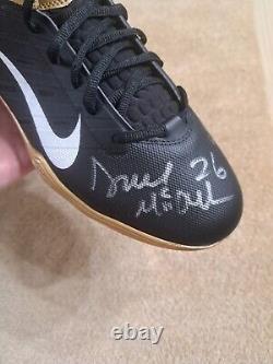 Deuce Mcallister New Orleans Saints Signed Nike Alpha Cleat Psa Dna Ole Miss