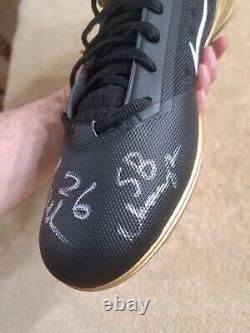 Deuce Mcallister New Orleans Saints Signed Nike Alpha Cleat Psa Dna Ole Miss