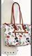 Dooney & Bourke New Orleans Saints Nfl Large Canvas Tote Shoulder Bag Purse