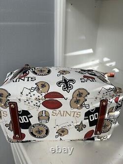 Dooney & Bourke NEW ORLEANS SAINTS NFL LARGE Canvas Tote Shoulder Bag Purse