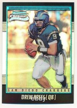 Drew Brees 2001 Bowman Chrome #144 Rc Rookie Refractor Saints Sp #1588/1999