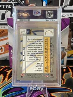 Drew Brees 2001 Fleer Legacy RC Postmark Auto PSA 9 Mint RARE SSP Low POP HOF