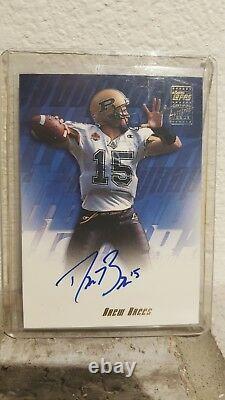 Drew Brees 2001 Topps Rc Rookie Auto Autograph #ta-db Saints Purdue Ssp