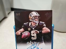 Drew Brees 2013 Panini Black Football Auto Card 2/5 Signed #T1130