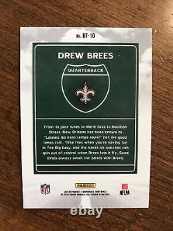 Drew Brees 2018 Donruss Downtown DT-10 New Orleans Saints Chargers Purdue