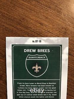 Drew Brees 2018 Donruss Downtown DT-10 New Orleans Saints Chargers Purdue