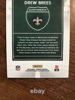 Drew Brees 2018 Donruss Downtown DT-10 New Orleans Saints Chargers Purdue