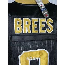 Drew Brees #9 New Orleans Saints On Field Black Jersey with Patch Men's XXL 54 NWT