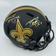 Drew Brees/alvin Kamara Signed New Orleans Saints Full Size Replica Eclipse Helm
