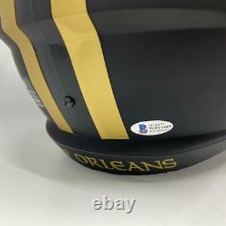 Drew Brees/Alvin Kamara Signed New Orleans Saints Full Size Replica Eclipse Helm
