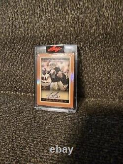 Drew Brees Auto Card Leaf Art of Sport Carte De Visite /7 New Orleans Saints