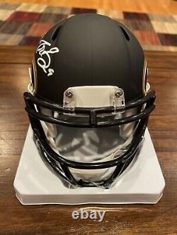 Drew Brees Autographed New Orleans Saints AMP Mini Helmet Beckett & GTSM