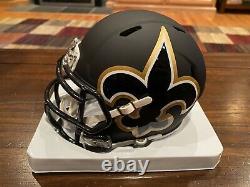 Drew Brees Autographed New Orleans Saints AMP Mini Helmet Beckett & GTSM