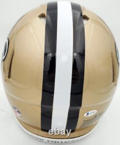 Drew Brees Autographed New Orleans Saints Gold Full Size Authentic Speed Helmet