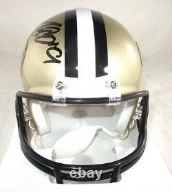 Drew Brees / Autographed New Orleans Saints Logo Riddell Mini Helmet / COA