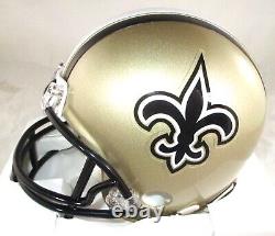 Drew Brees / Autographed New Orleans Saints Logo Riddell Mini Helmet / COA