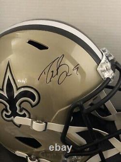 Drew Brees Autographed New Orleans Saints Speed Replica Full Size Helmet WithBAS