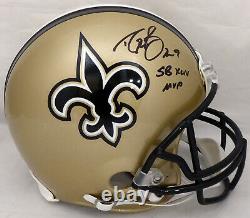 Drew Brees Autographed Saints Full Size Authentic Helmet Sb Mvp Beckett 179103