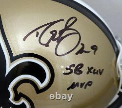 Drew Brees Autographed Saints Full Size Authentic Helmet Sb Mvp Beckett 179103