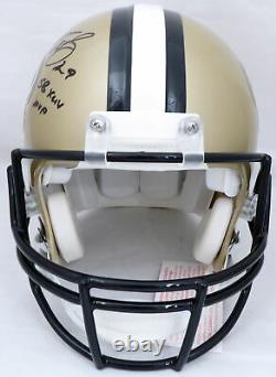 Drew Brees Autographed Saints Full Size Authentic Helmet Sb Mvp Beckett 179103