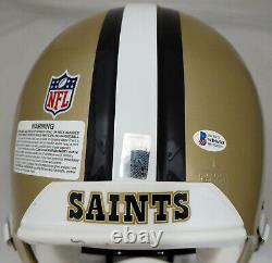 Drew Brees Autographed Saints Full Size Authentic Helmet Sb Mvp Beckett 179103