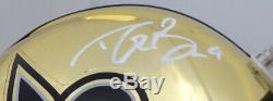 Drew Brees Autographed Signed Saints Chrome Speed Mini Helmet Beckett 144951