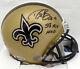 Drew Brees Autographed Signed Saints Mini Helmet Sb Xliv Mvp Beckett 145331