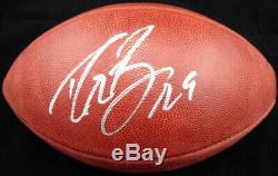 Drew Brees Autographed Signed Saints NFL Leather Football Beckett 117242