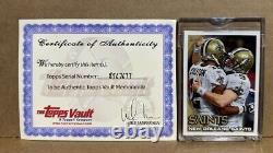 Drew Brees Marques Colston 2010 Topps Vault Blank Back Proof #1/1 SP Saints Team