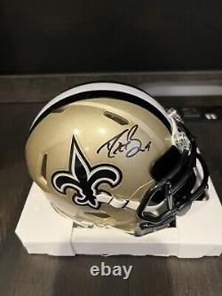 Drew Brees New Orleans Saints Autographed Mini Helmet With COA